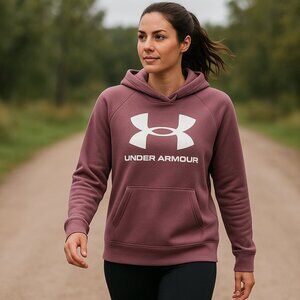 Under Armour Womens Rival Fleece Big Logo Hoodie SIZE XS